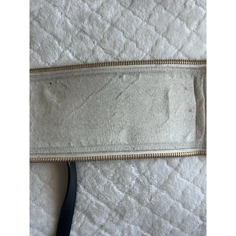 Paige Gamble Taupe Pebbled Leather Blakeley Bag With 2 Snakeskin Gussets